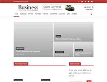 Tablet Screenshot of businesscornwall.co.uk